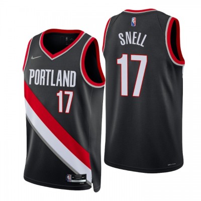 Nike Portland Trail Blazers #17 Tony Snell Black Men's 2021-22 NBA 75th Anniversary Diamond Swingman Jersey - Icon Edition Men's